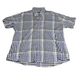 Barbour Shirt Mens XXL Multicolor Plaid Short Sleeve Button Front Tailored Fit